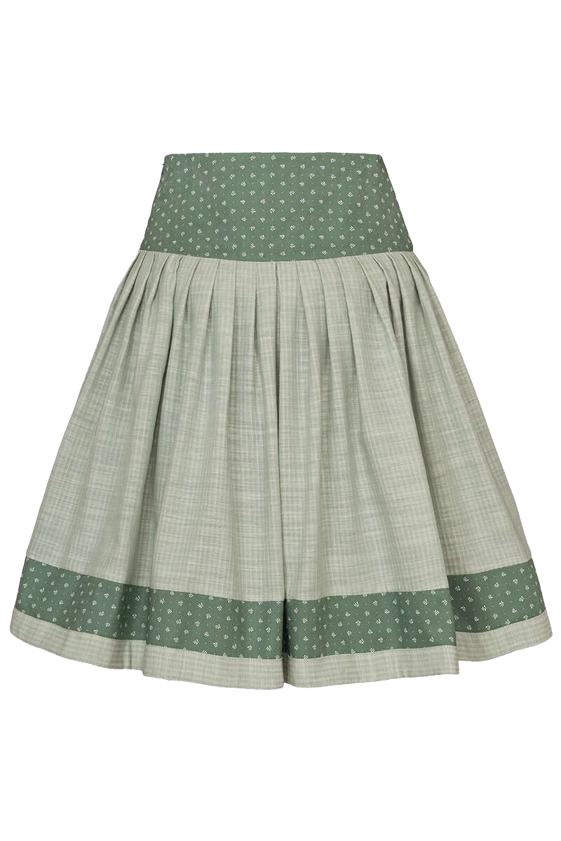 Kurzer Trachtenrock mit Blumenmuster