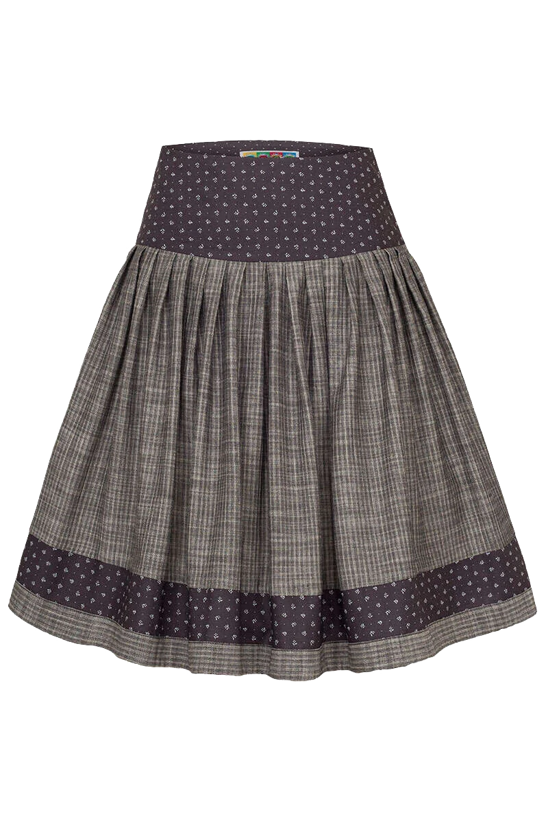 Kurzer Trachtenrock mit Blumenmuster