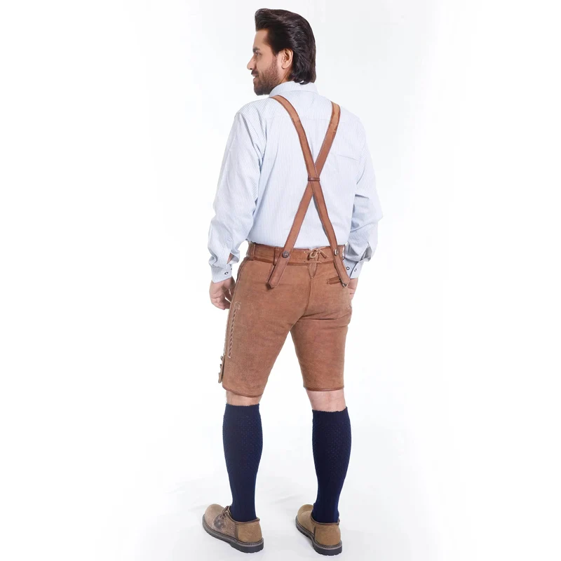 Männer Kurz Lederhose für Oktoberfest und Bergfeste