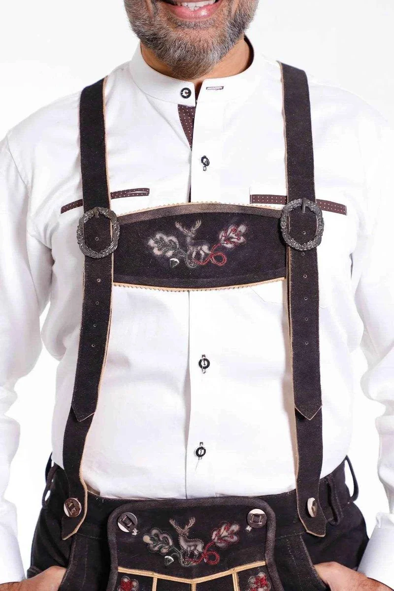 Hosenträger aus hochwertigem Leder für Lederhosen