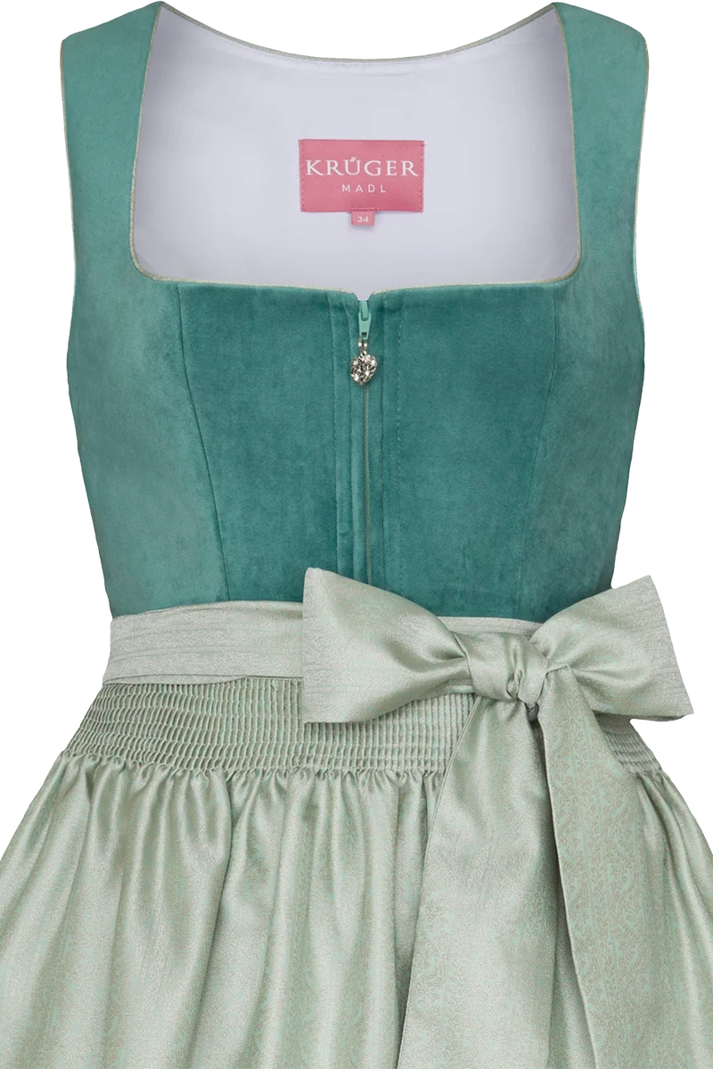 Mini-Dirndl mit Samtoberteil