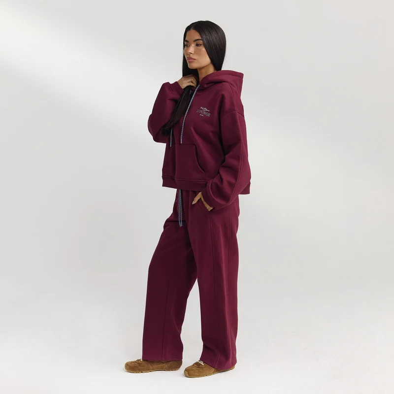 Oversized Hoodie - Kirschlack
