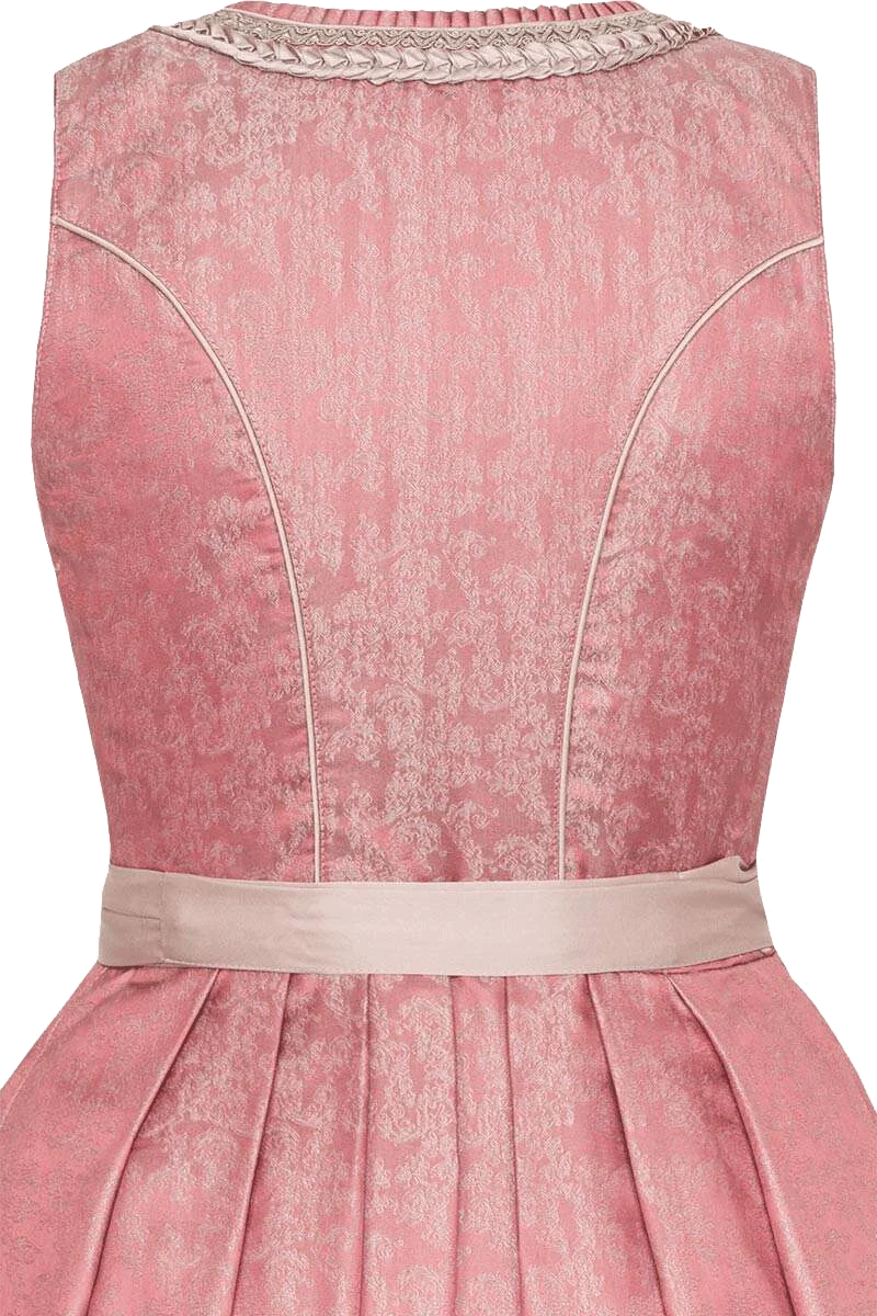 Midi-Dirndl mit Spitzenschürze