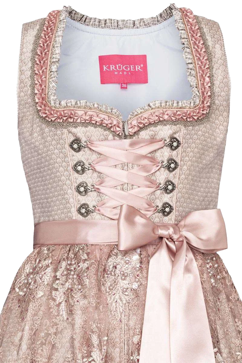 Mini Dirndl mit bestickter Schürze