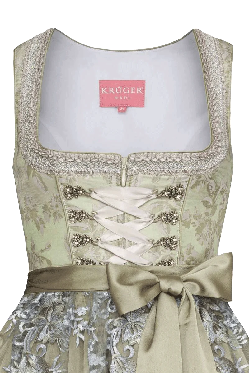 Damen Mini-Dirndl mit transparenter Schürze