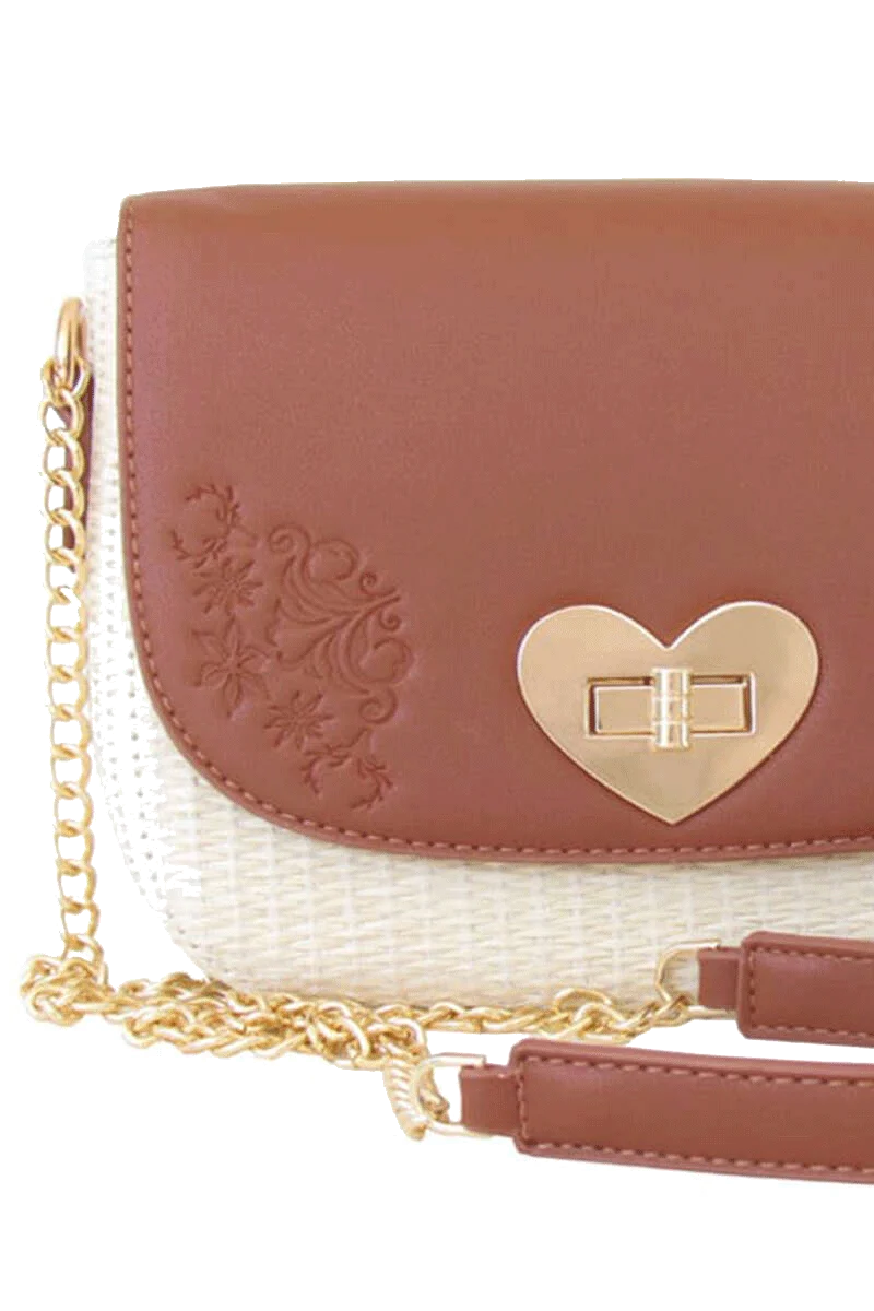 Damen Trachten-Handtasche Bast