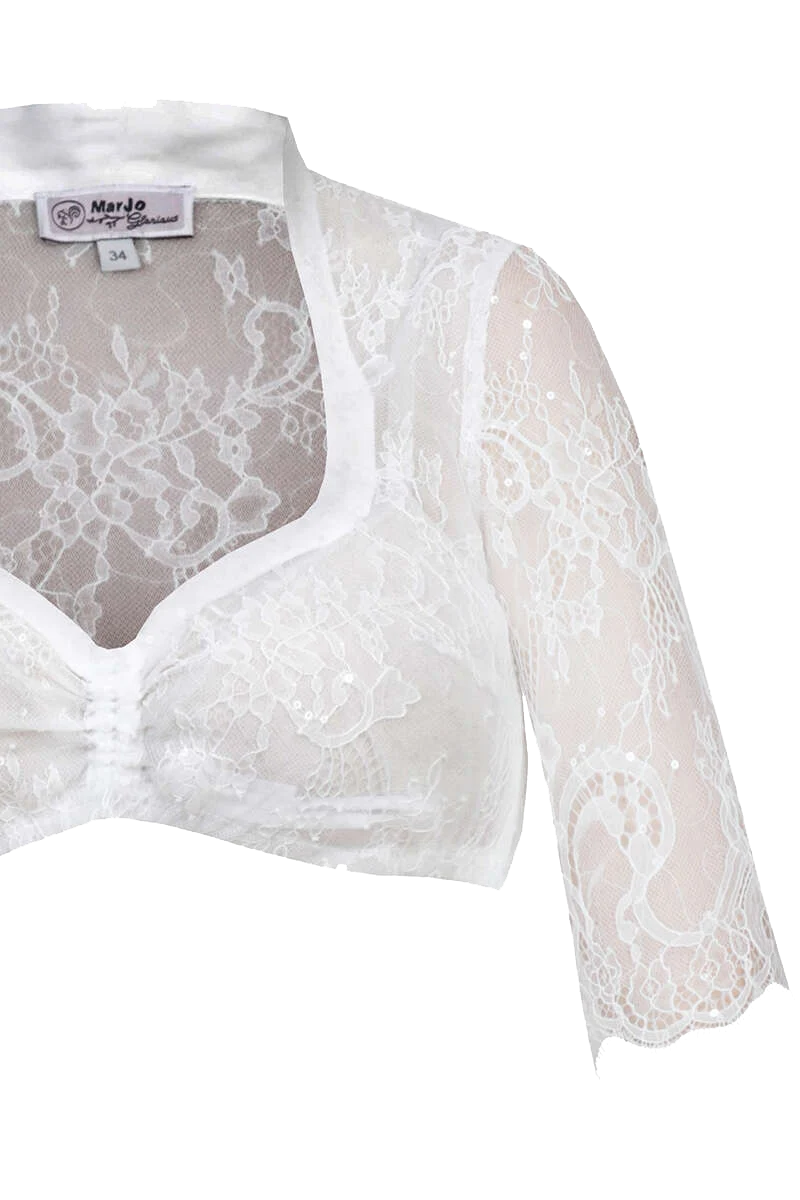 Dirndlbluse mit halblangen Ärmeln