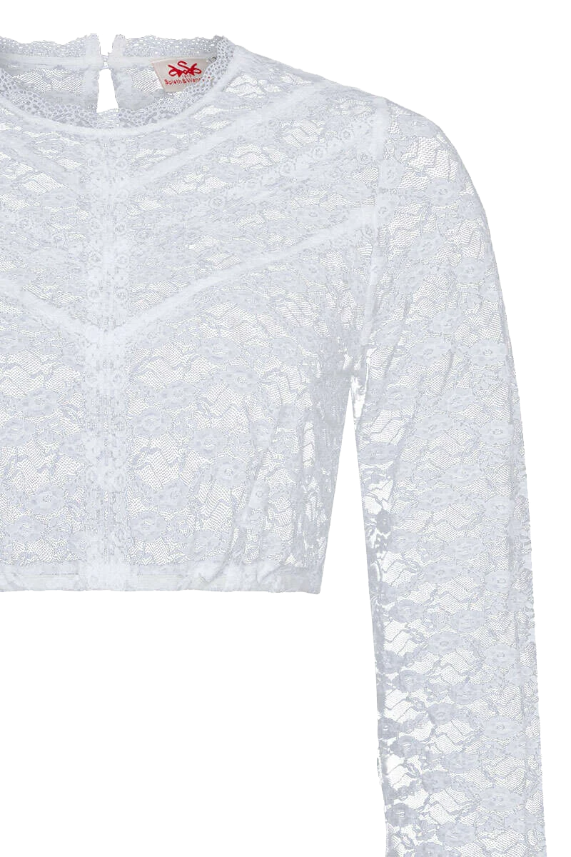 Dirndlbluse mit langen Ärmeln