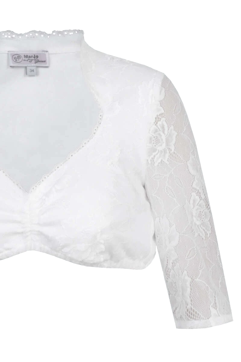 Dirndlbluse mit Schneewittchenkragen