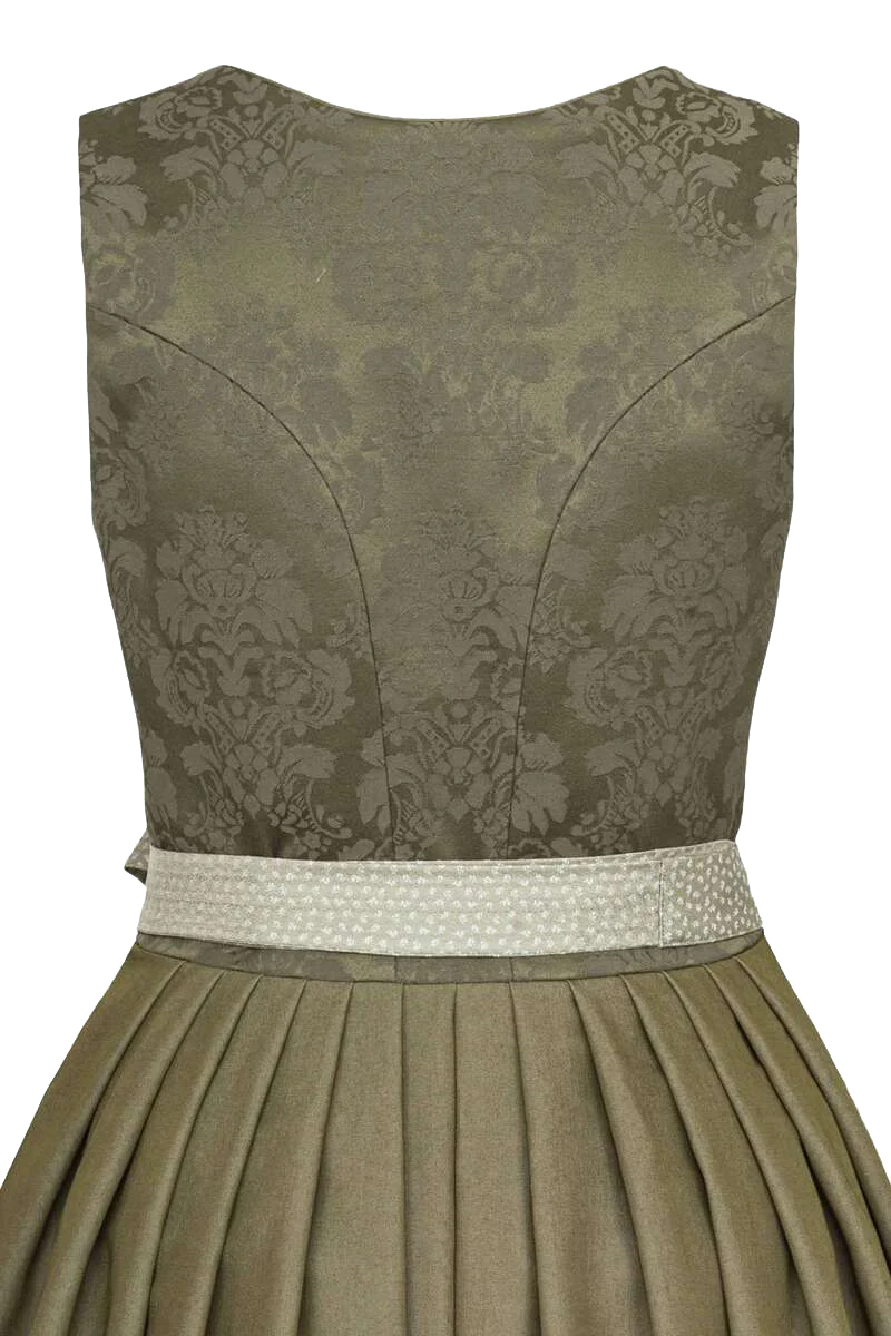 Midi Stretchdirndl Jacquard-Oberteil