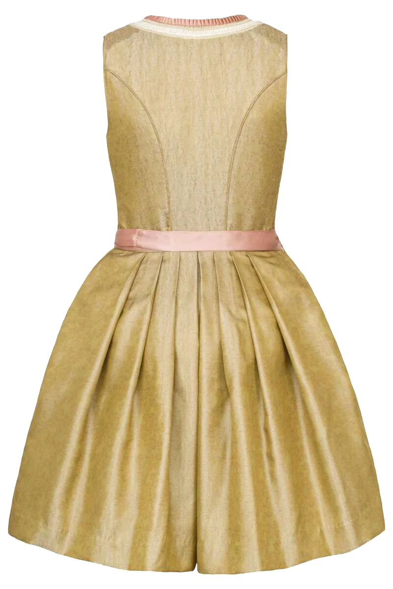 Mini-Dirndl mit Perlenstickerei und Strass