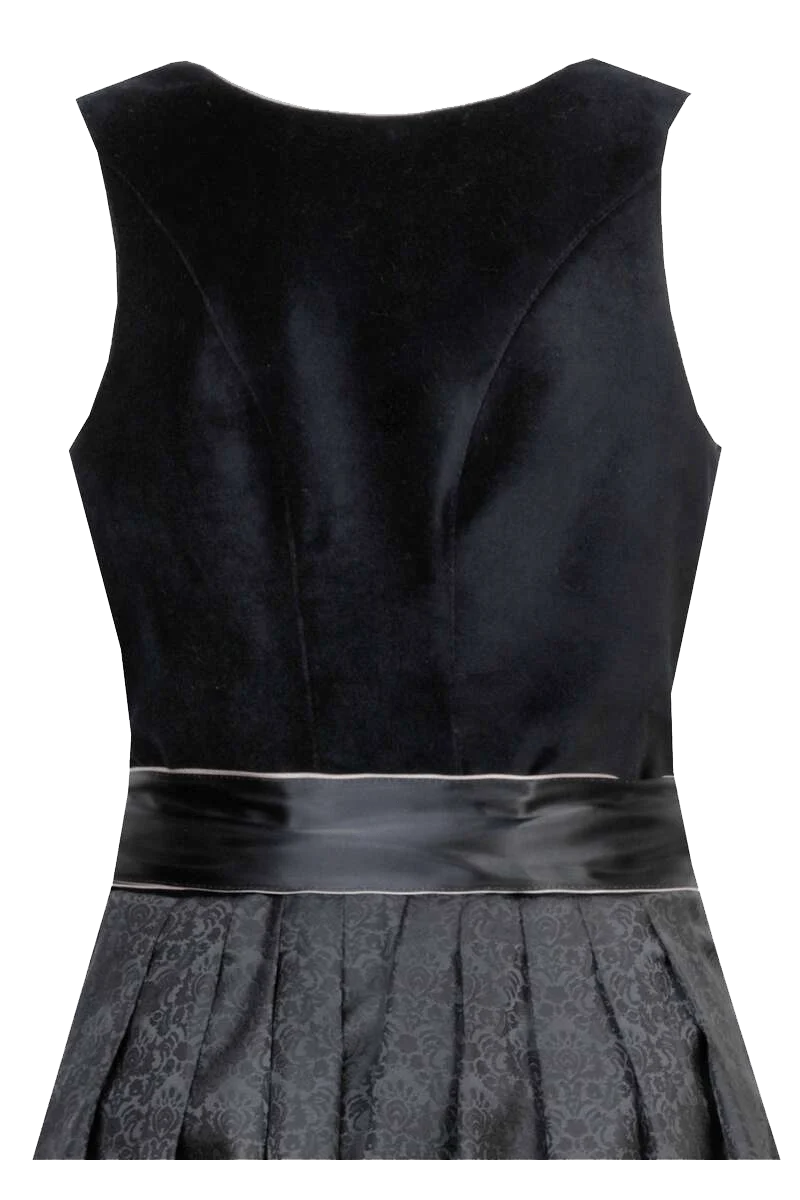 Midi-Samtdirndl Paillettenschürze