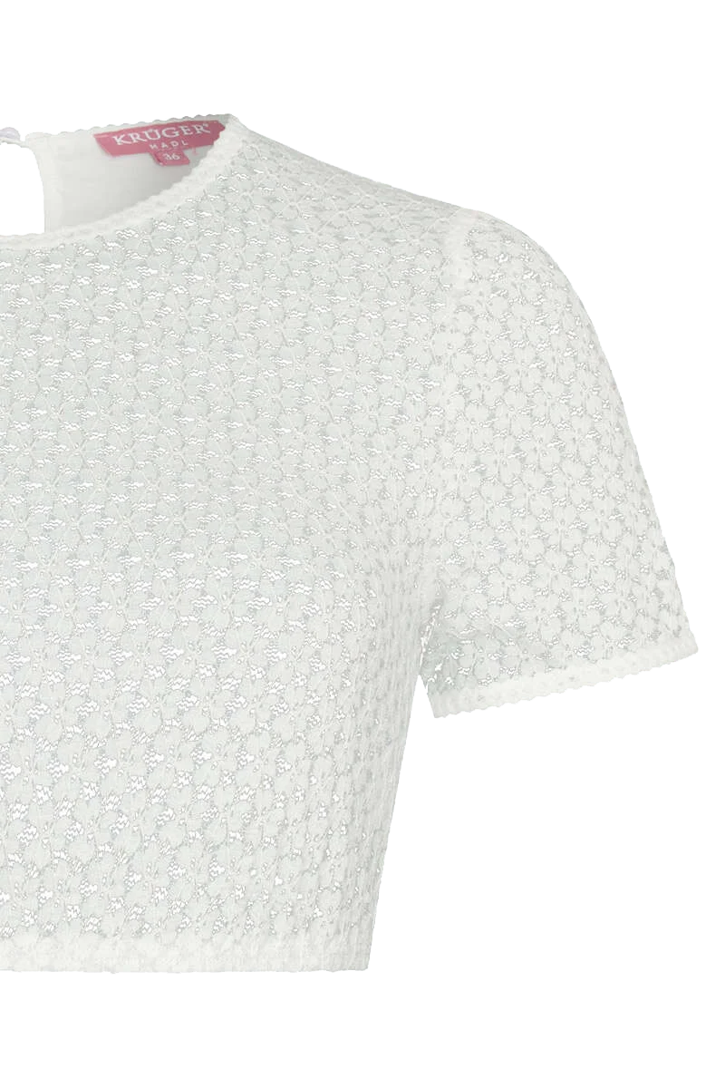 Dirndlbluse mit kurzen Ärmeln