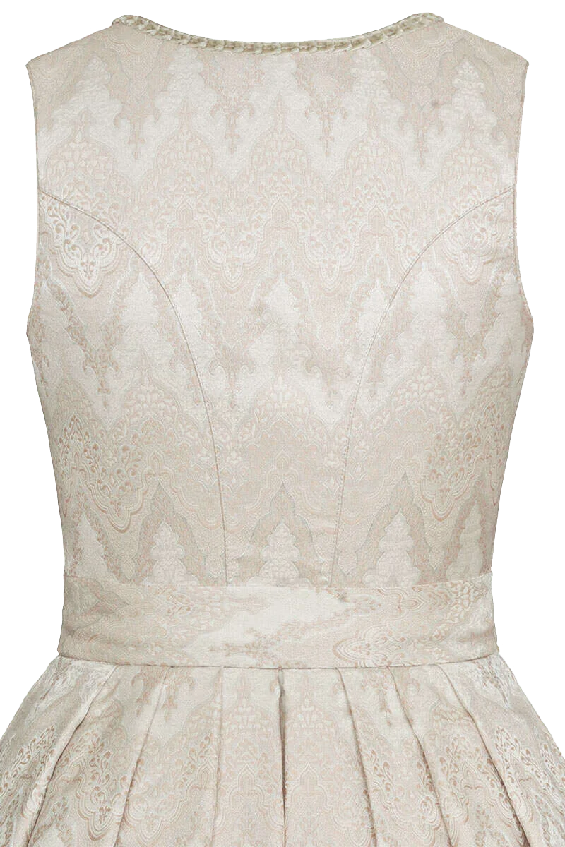 Midi-Dirndl mit transparenter Schürze