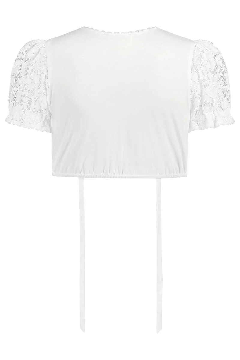 Dirndlbluse hochgeschlossen aus Spitze