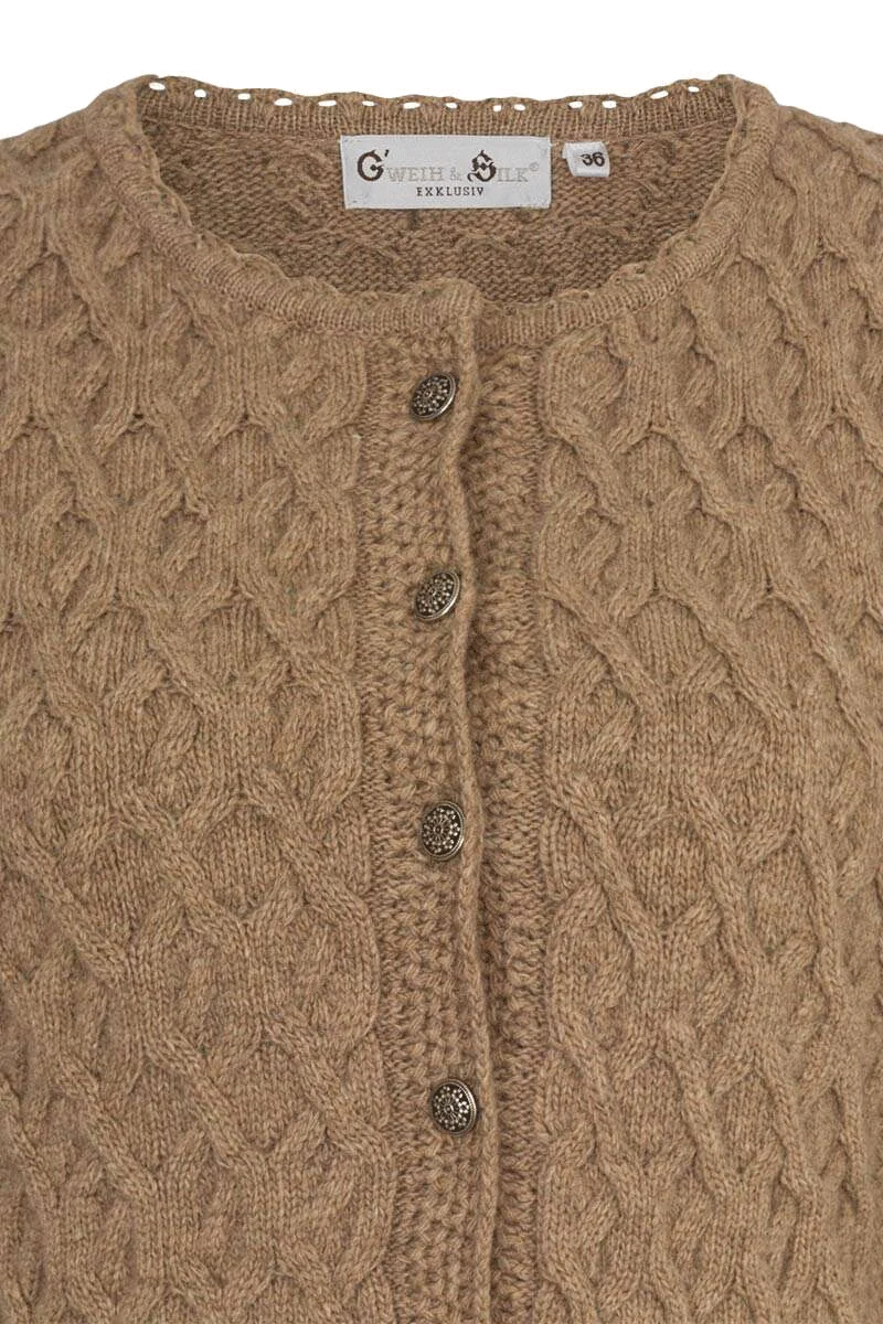 Damen Trachtenjacke Zopfstrick