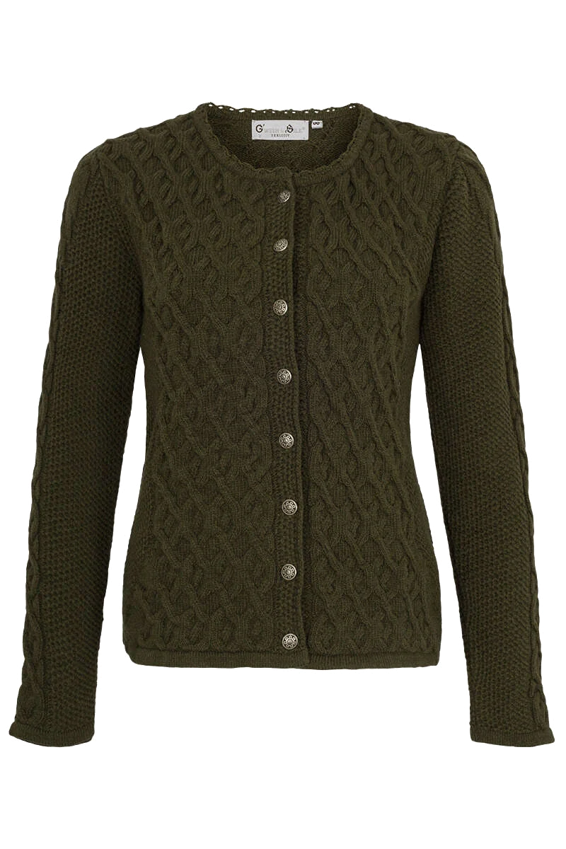Damen Trachtenjacke Zopfstrick