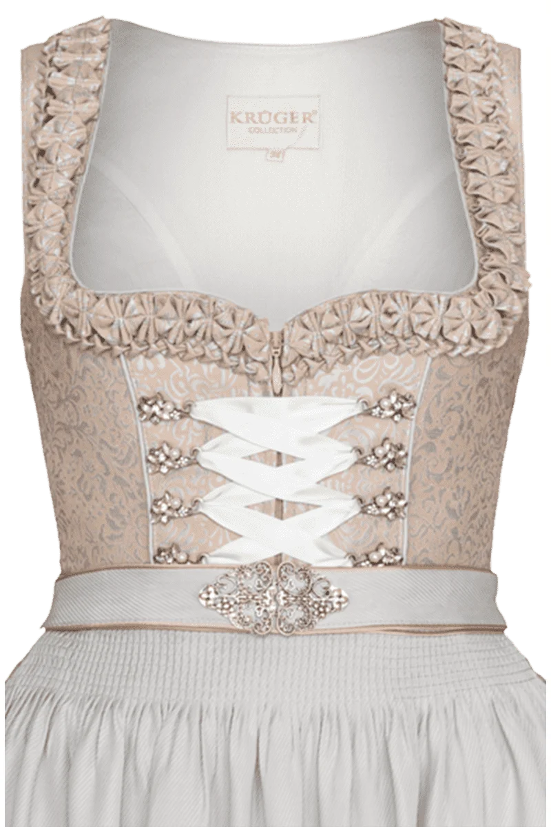 Midi-Dirndl mit Metallschließe