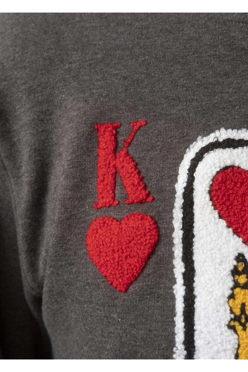 Herren Kapuzenpullover Herz