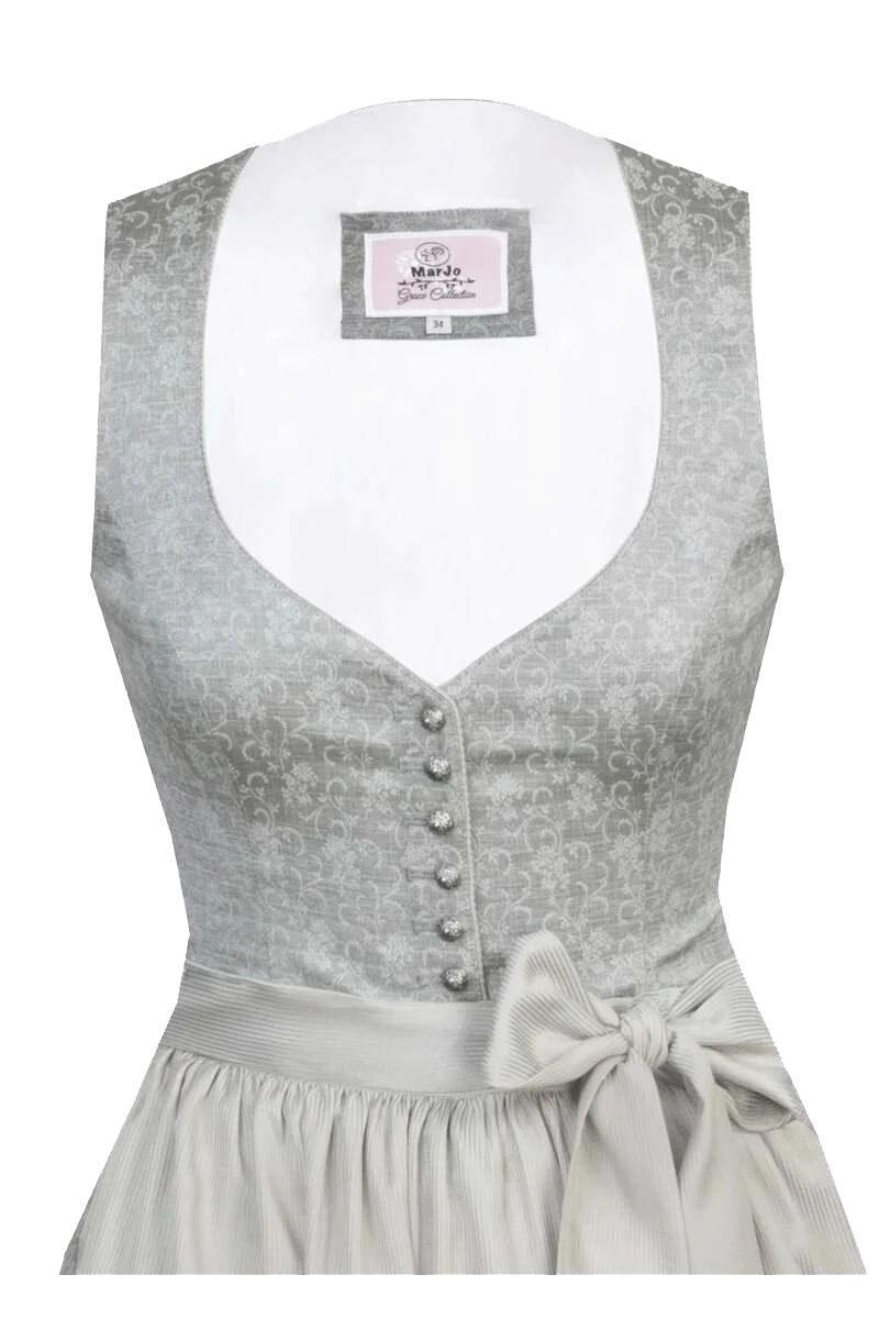 Midi-Dirndl mit herzförmigem Ausschnitt