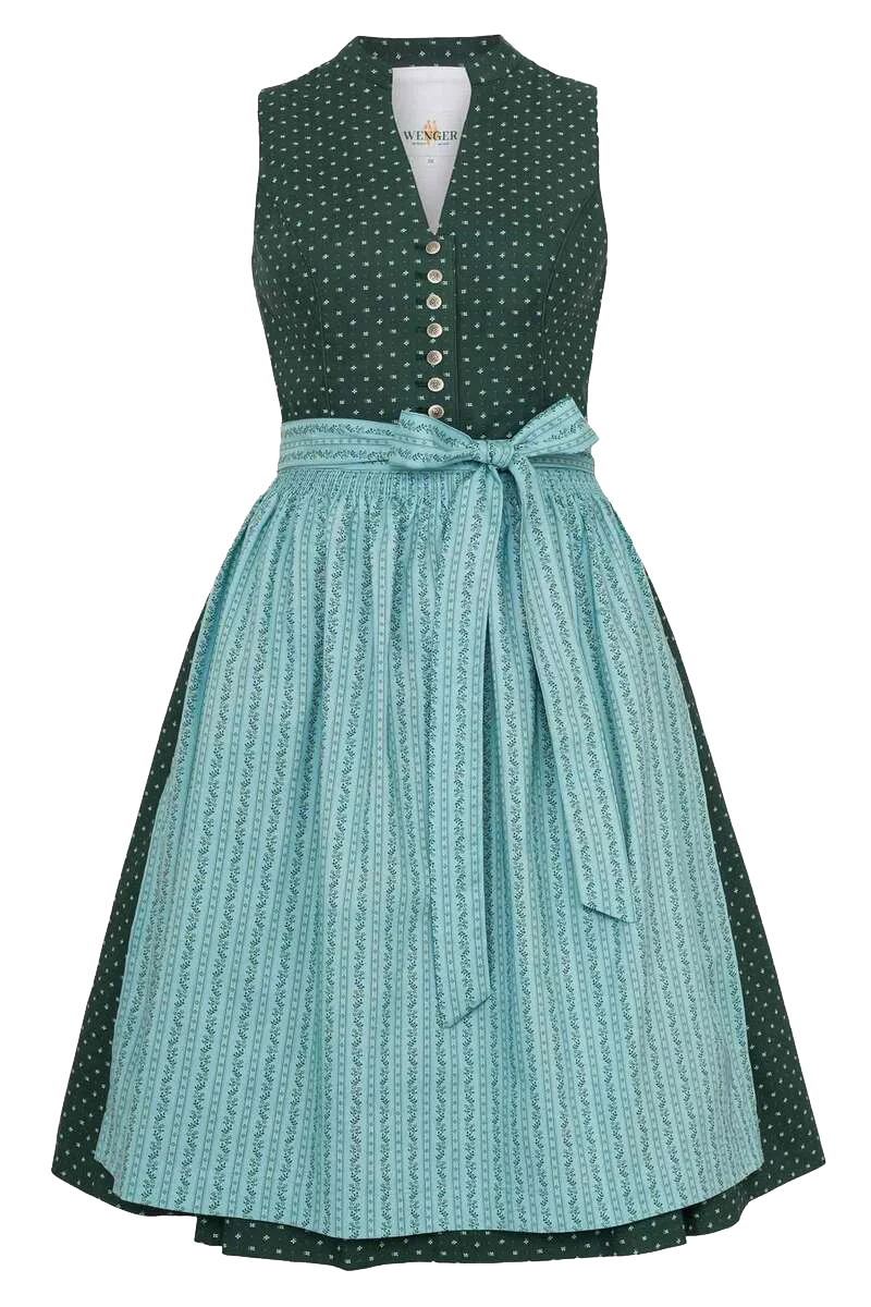 Midi-Waschdirndl hochgeschlossen