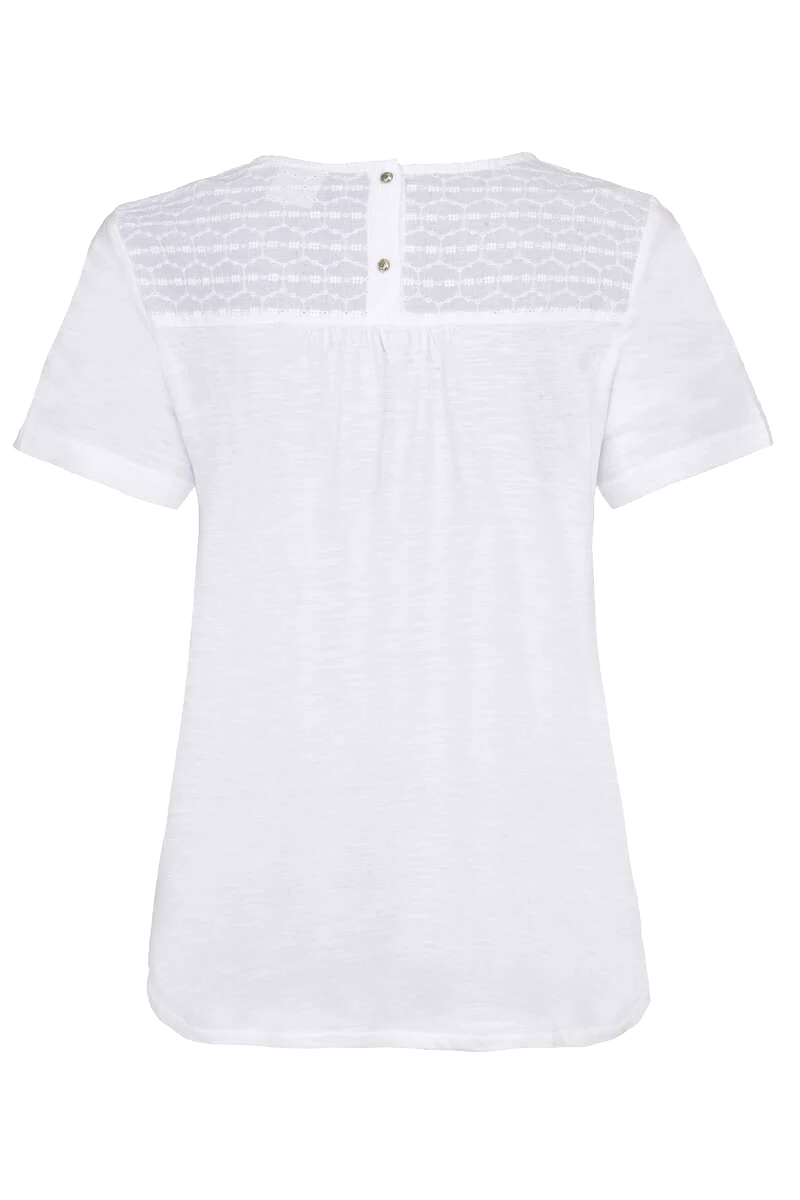 Damen T-Shirt mit Lochmusterung