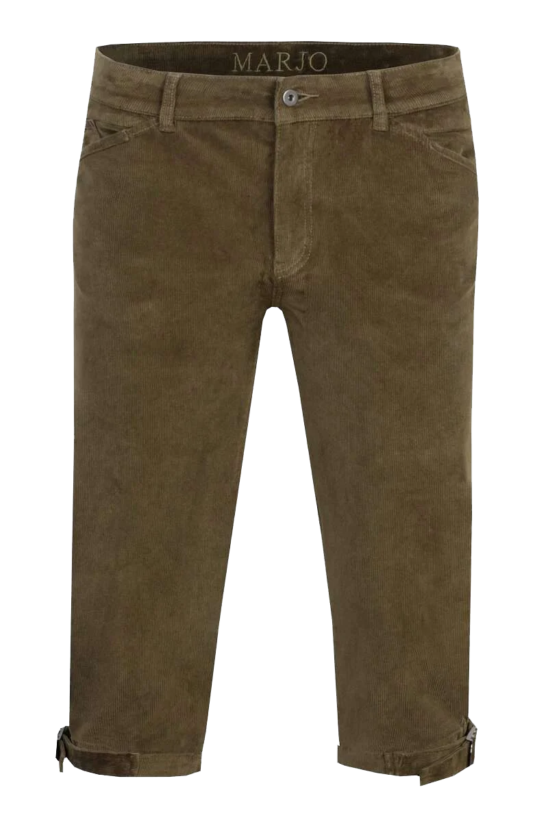Herren Trachten Kniebundhose aus weichem Cordmaterial