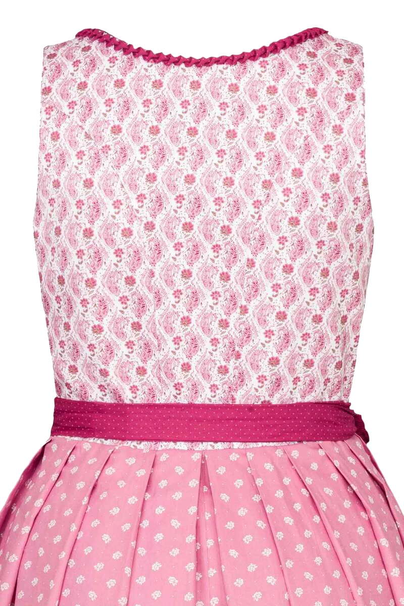 Midi Baumwolldirndl Knöpfe Perlmutt