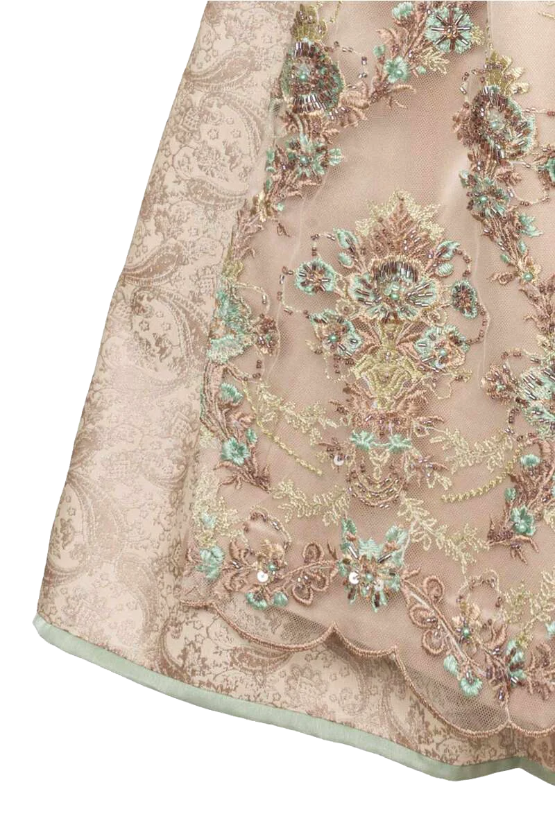 Dirndl Midi mit transparenter Schürze