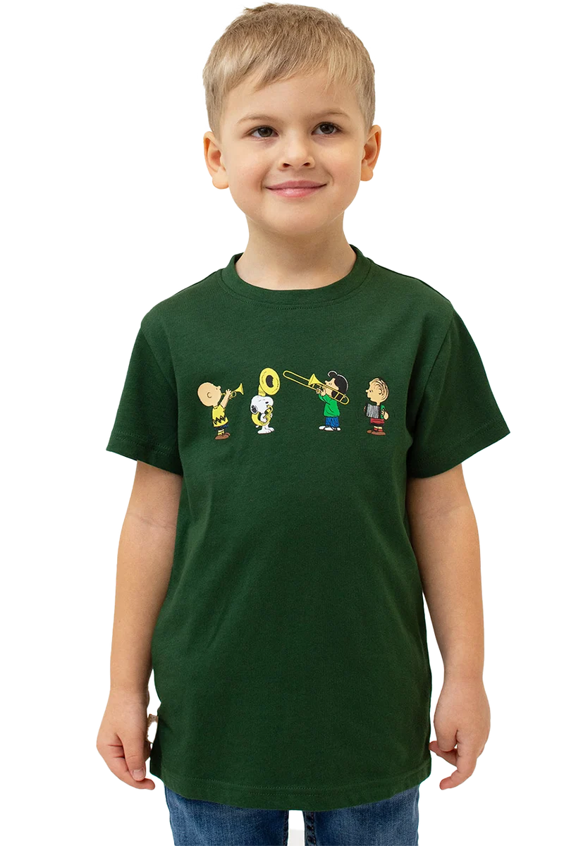 Kinder T-Shirt 'Peanuts Blaskapelle'