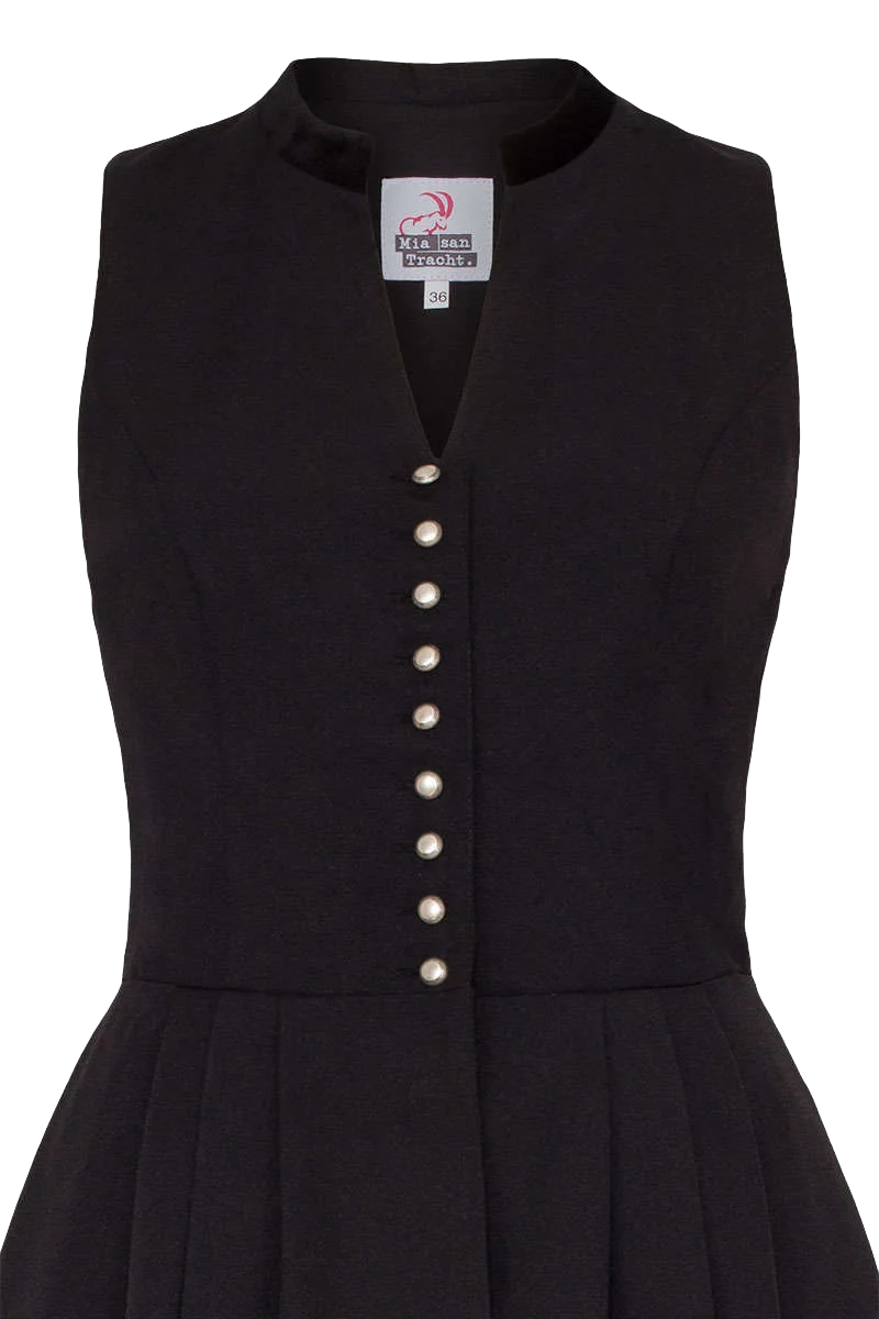 Langes Dirndl hochgeschlossen ohne Schürze