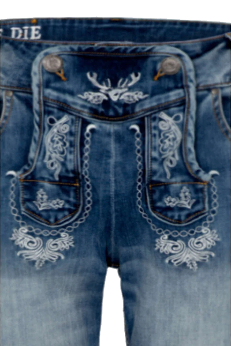 Herren Trachtenjeanshose kurz