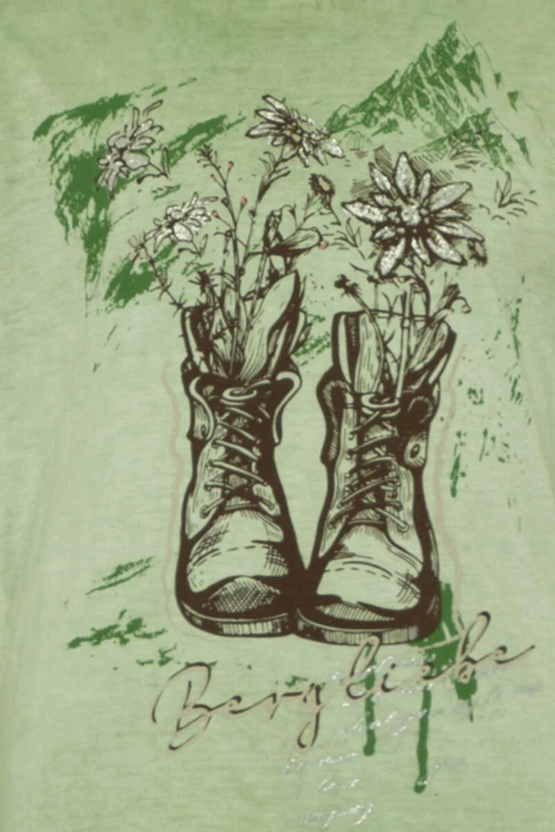 Kinder T-Shirt 'Bergliebe' mit Glitzer