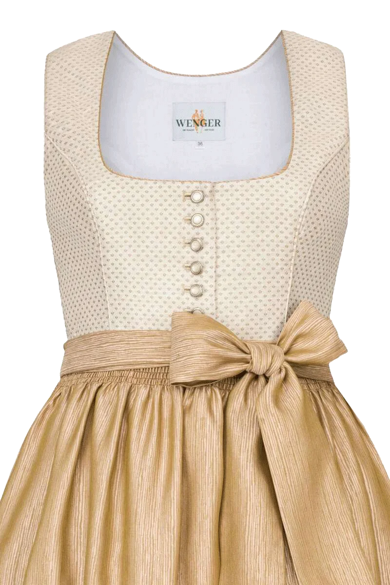 Dirndl lang gemusterter Rock