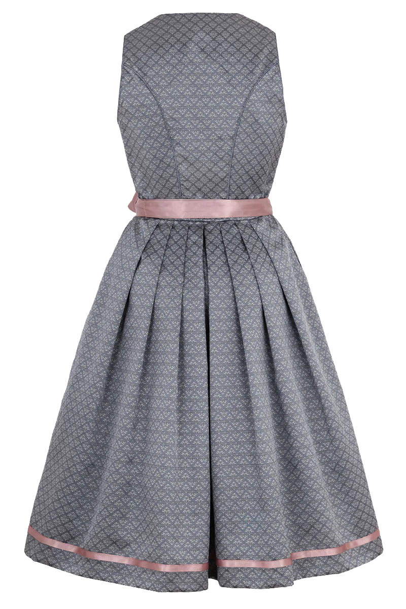 Hochgeschlossenens Mini-Dirndl mit Spitzenschürze