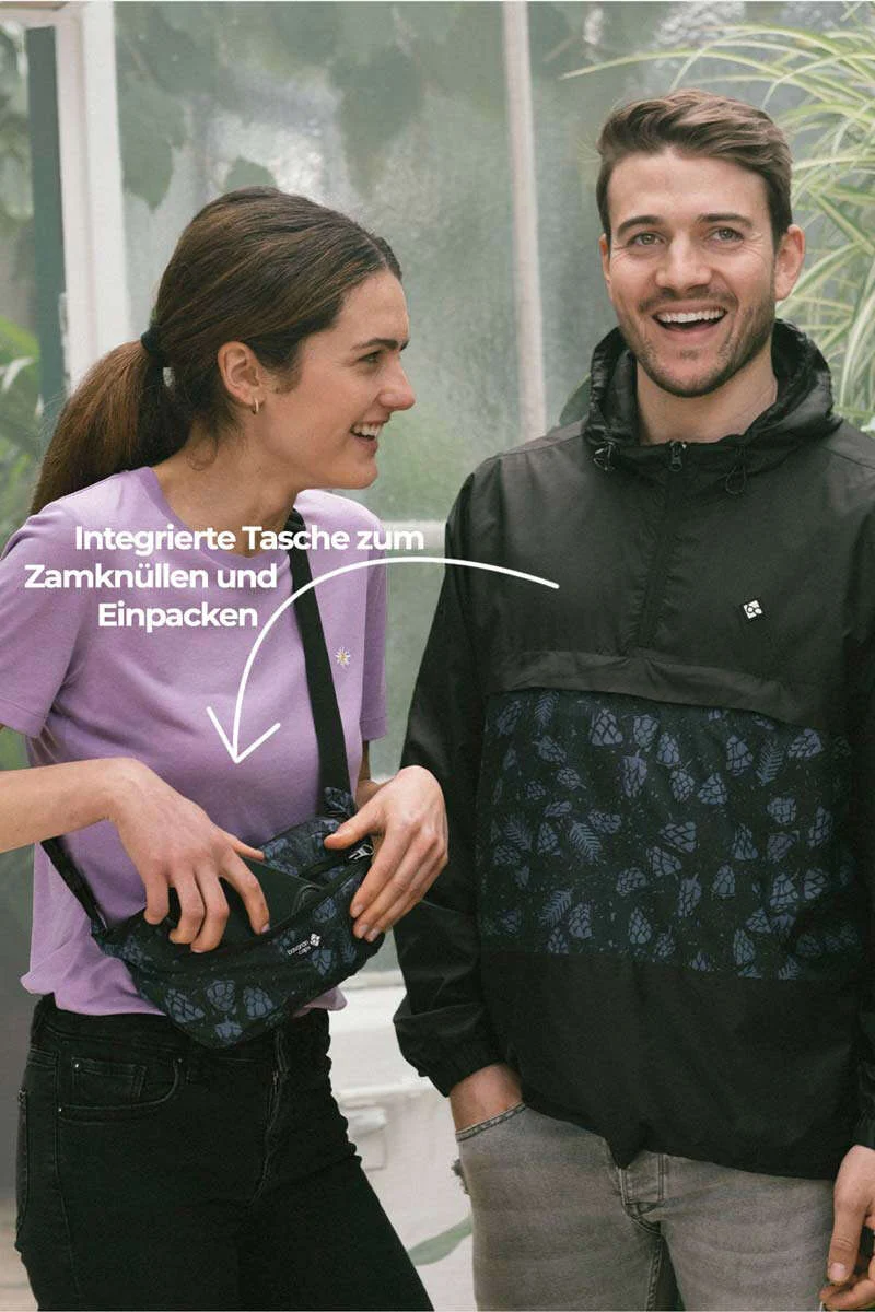 Herren-Windbreaker-Regenjacke 'Hopfenernte'