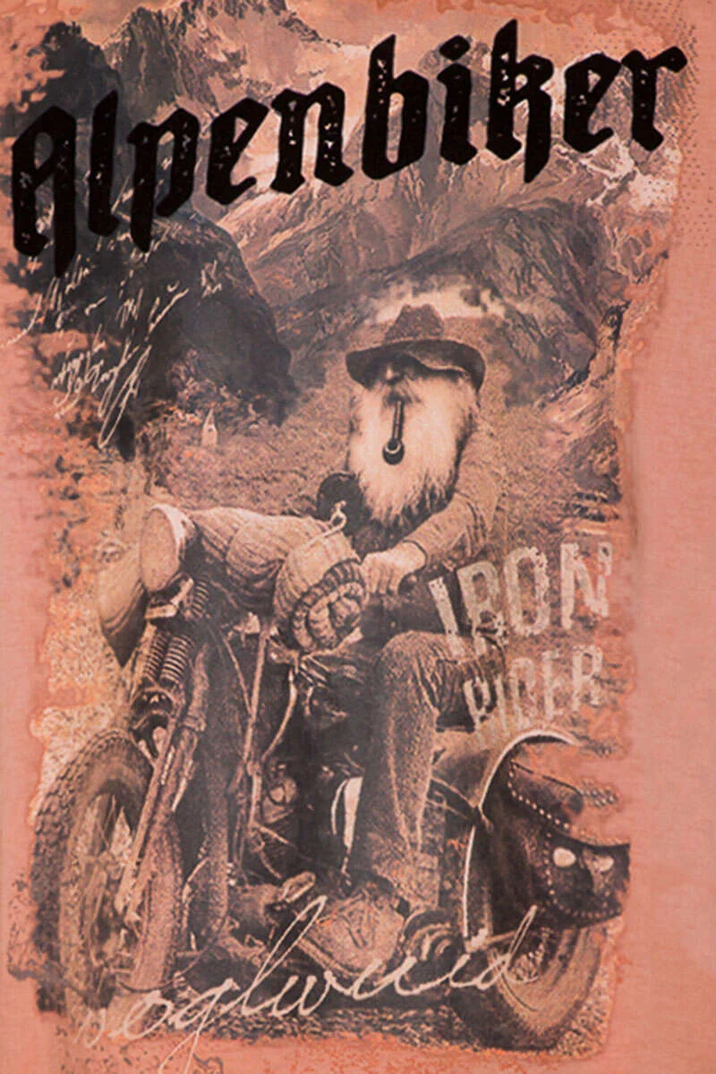 Herren T-Shirt 'Alpenbiker'