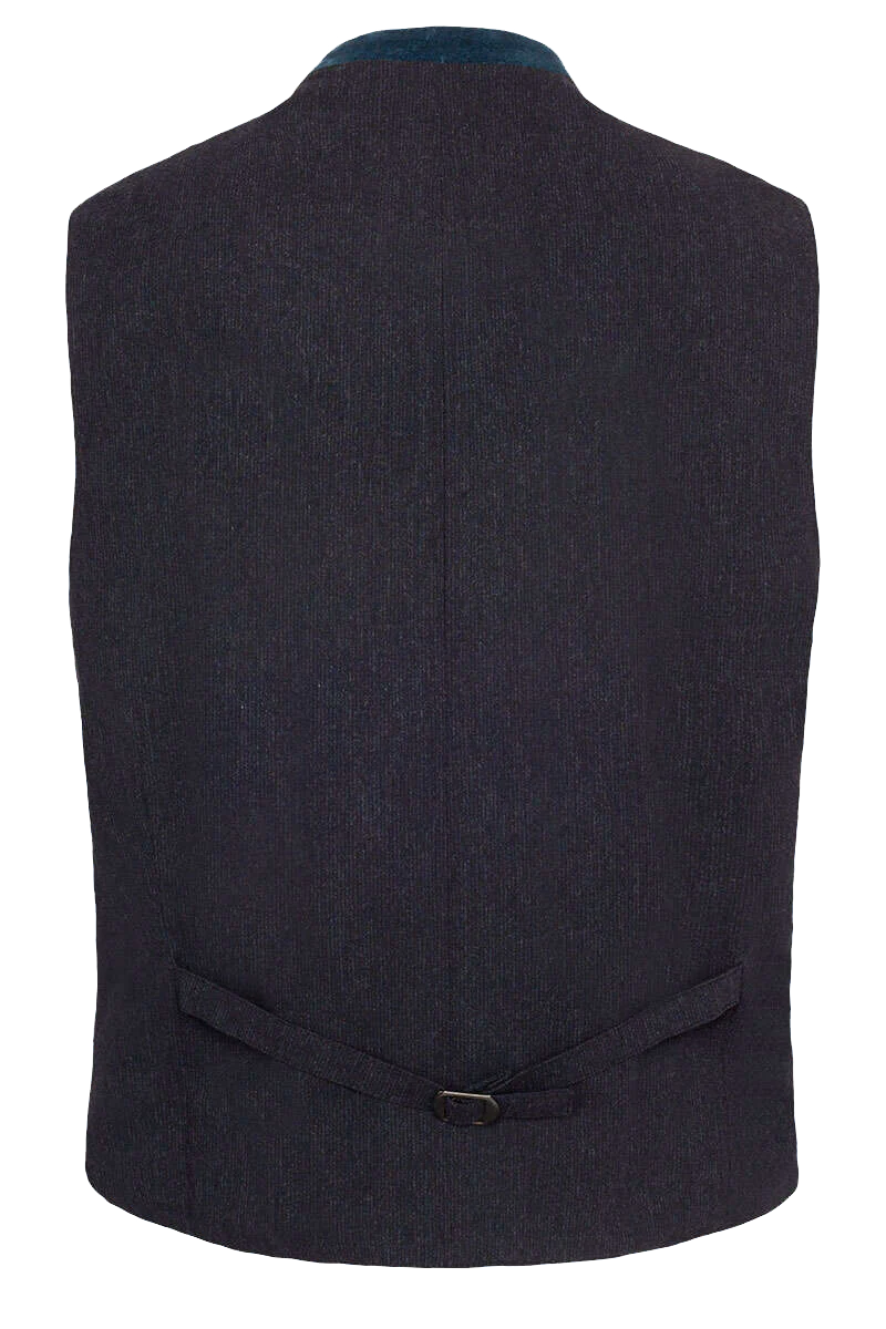Trachten-Weste gemustert Slim Fit