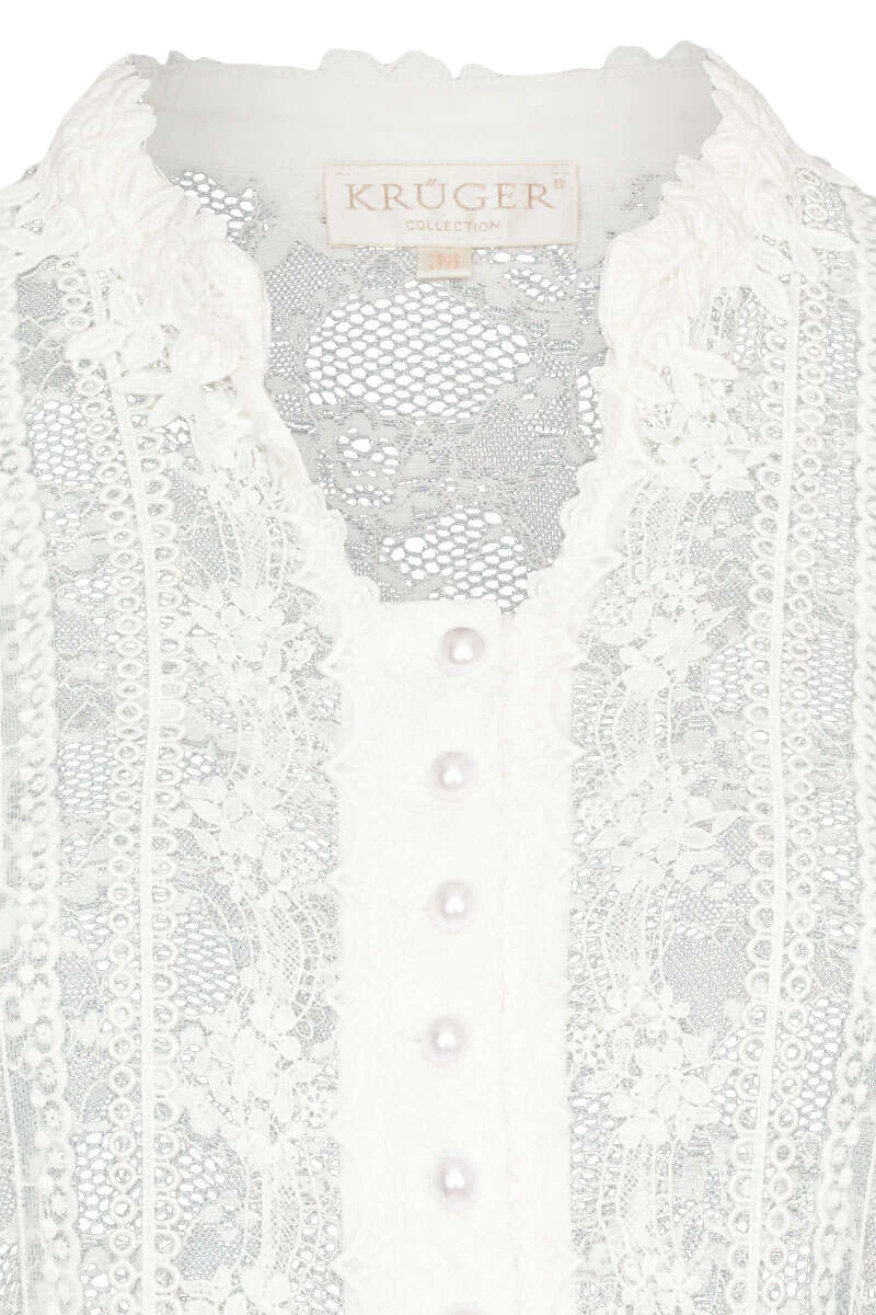 Spitzen Dirndl-Bluse mit Flügelarm