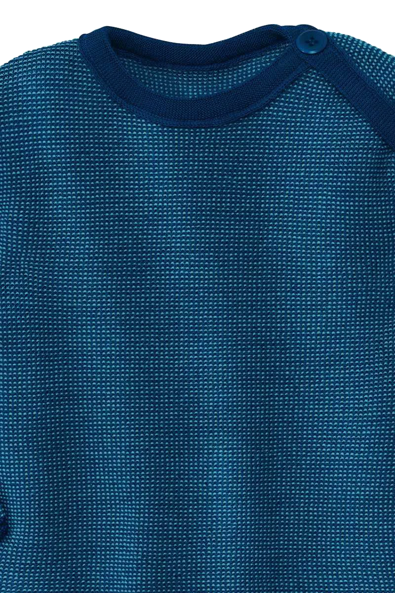 BABY Melange-Pullover Bio-Schurwolle GOTS