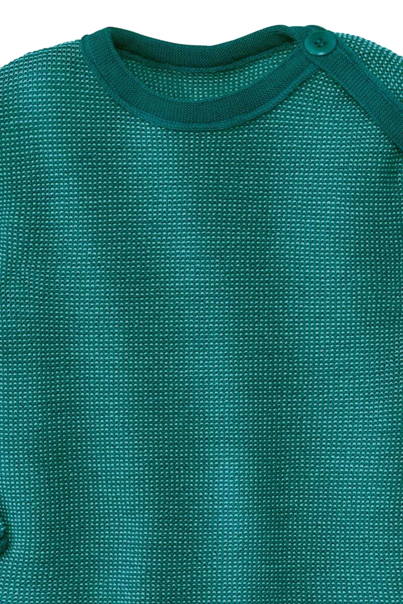 BABY Melange-Pullover Bio-Schurwolle GOTS