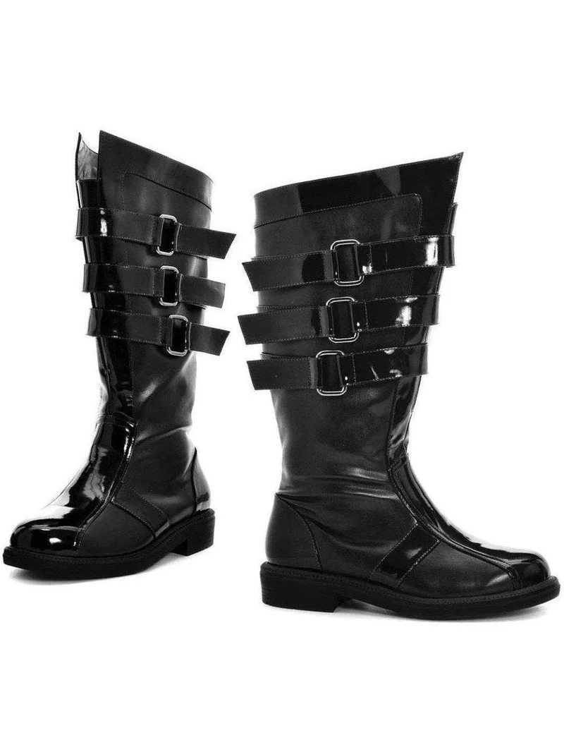 Stilvolle Herrenstiefel: Ellie Shoes 125-Darth 1" Absatz in Schwarz und Rot – Perfekt für jeden Anlass