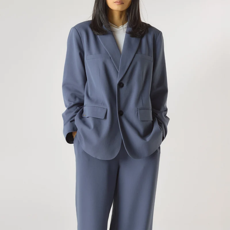 Übergroßer Blazer - Blau