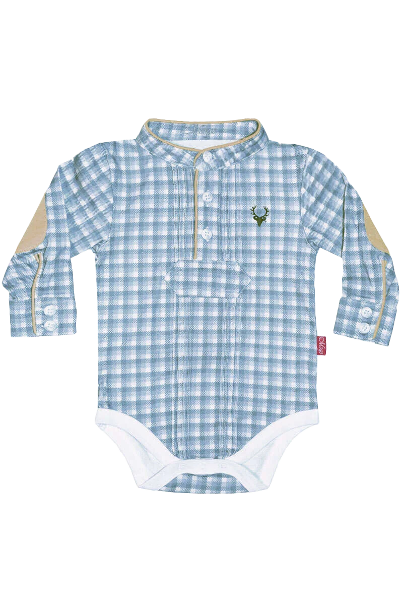 Babybody kariertes Pfoad-Hemd