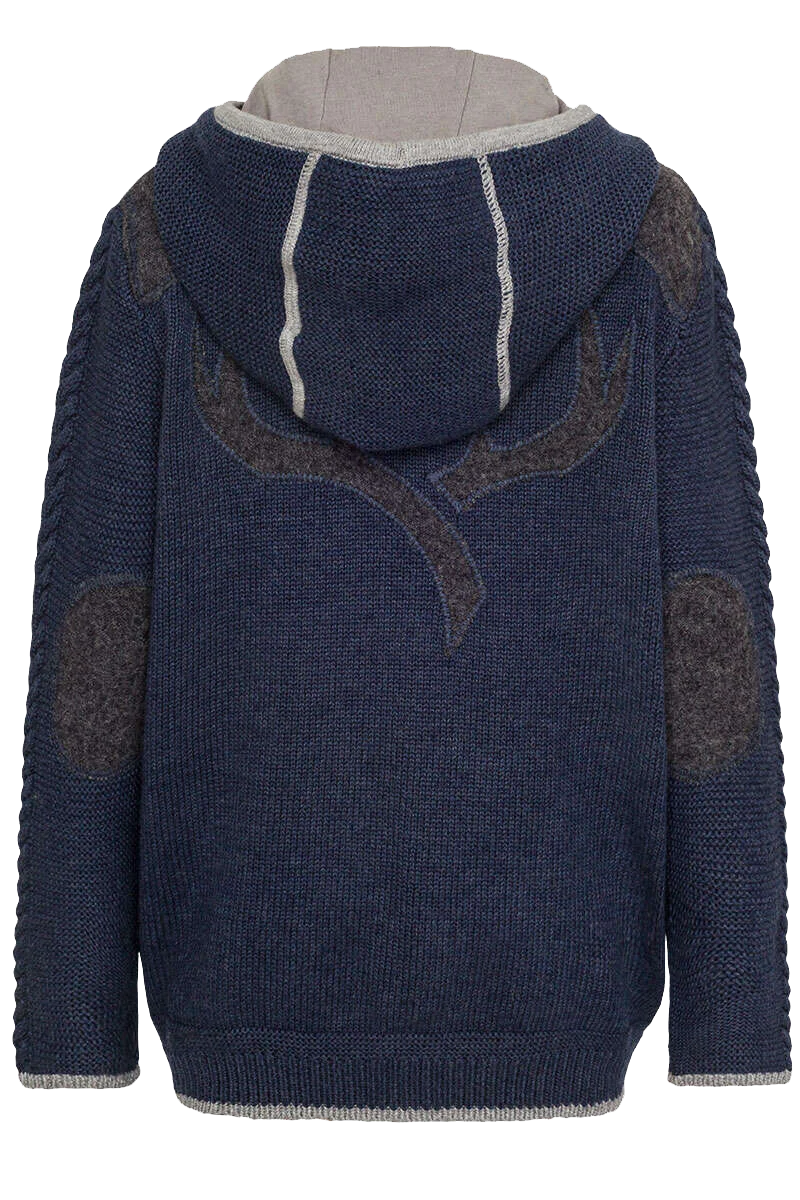 Kinder Kapuzen-Strickjacke mit Walk