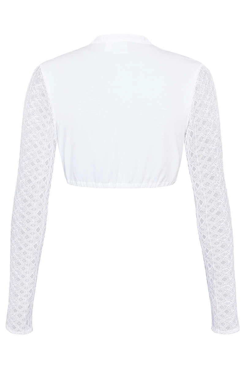 Dirndl Spitzen-Bluse langarm