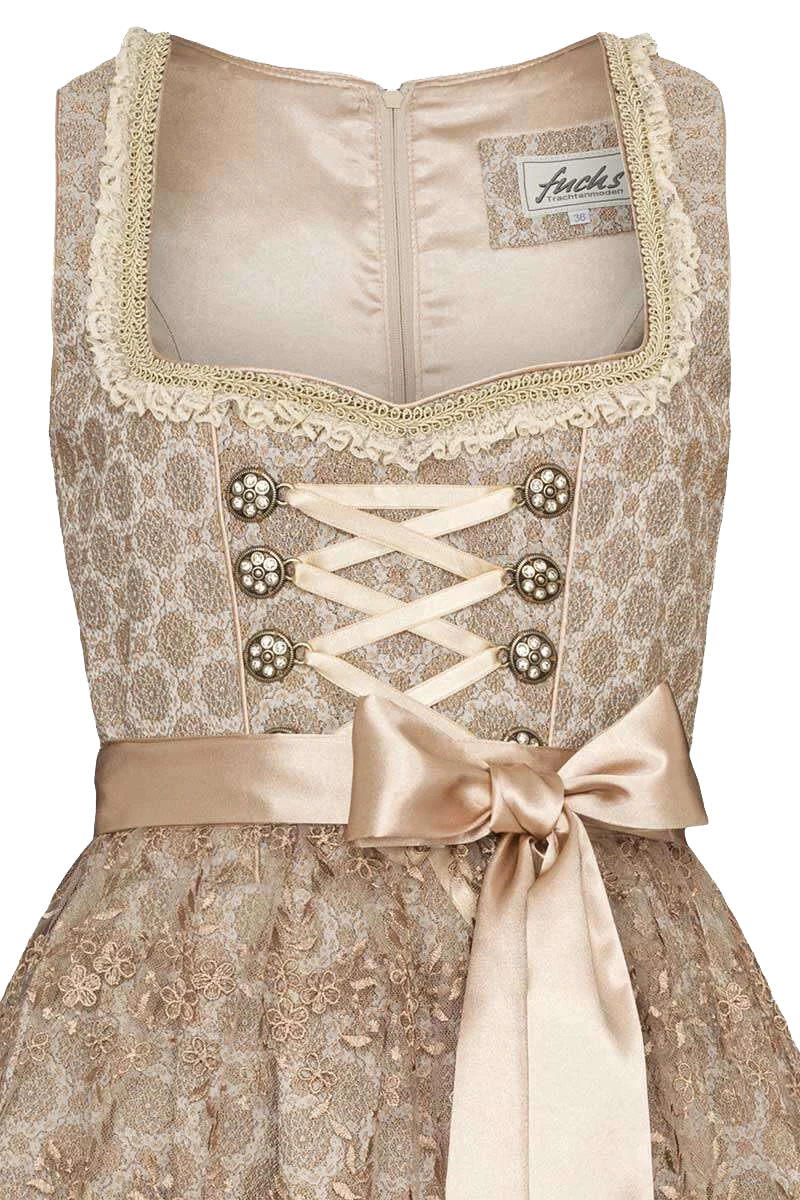 Mini Dirndl mit Spitzenschürze
