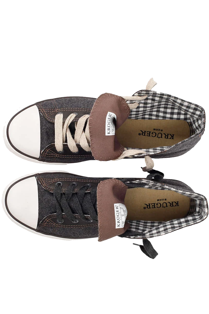 Herren Trachten Chucks anthrazit
