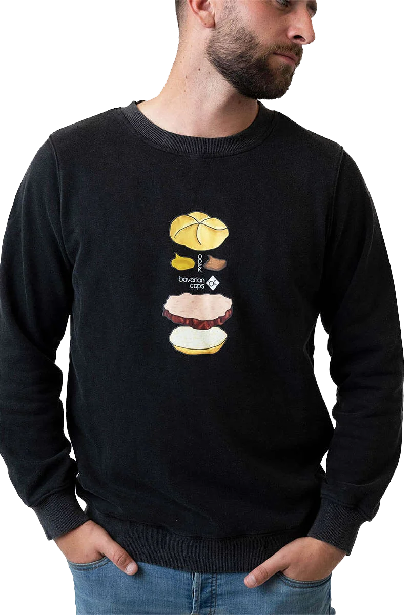 Herren Sweater 'Bavarian Burger'