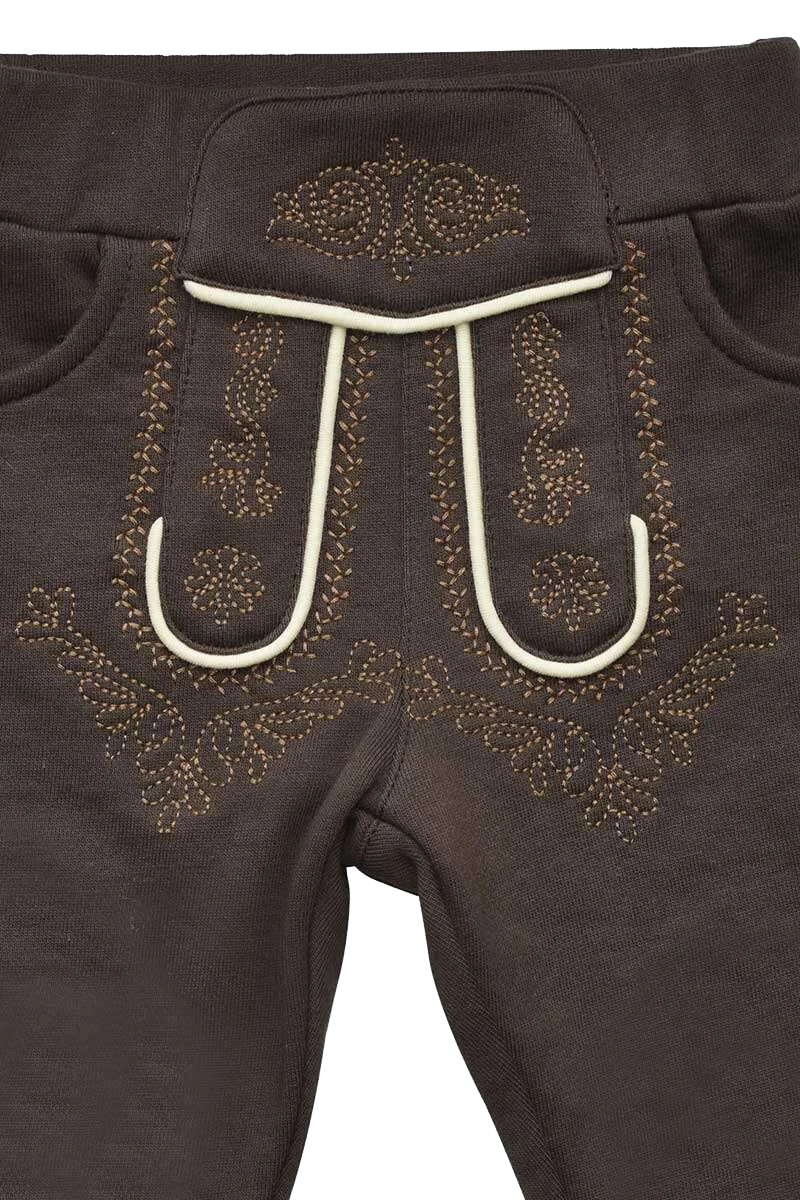 Baby-Schlupfhose im Lederhosenstyle